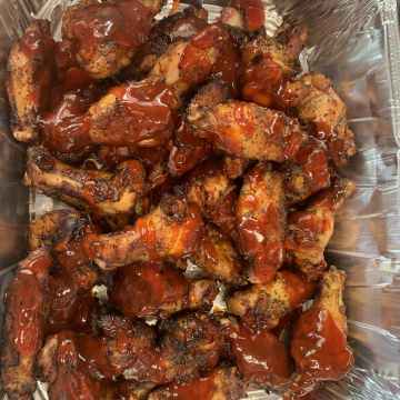 6PC Smoked BBQ Wings (Flats & Drumettes)